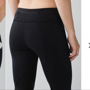 Lululemon Pace Rival Crop (Black Size 8)